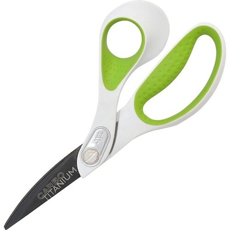Acme United Scissors, RH, Titanium-bonded Blades, 8in Bent, Gray ACM16446